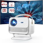 [Netflix Certifié/Dolby 20W] Videoprojecteur 4K WiFi 6 Bluetooth, 30000 Lumens Projecteur Video Auto Focus/Keystone, Retroprojecteur Portable Natif FHD 1080P, 2x10W Haut-Parleurs, Système Linux