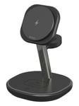 Deltaco 3-in-1 magnetic wireless charging Stand