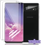 Tpu Protection Écran Pour Samsung Galaxy S10 [2 Pièces] Et Galaxy S10 Caméra Arrière Protecteur [2 Pièces], Anti-Rayures, Avec Outil D'installation Protection Film Pour Galaxy S10[Bhm044300]