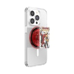 PopSockets Poignée Ronde pour téléphone Compatible avec MagSafe, Anneau Adaptateur Inclus, Support de téléphone, Compatible avec Chargement sans Fil, Deadpool x Wolverine - Couverture de Bande