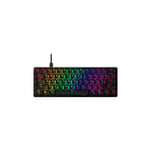 Hyperx - Alloy Origins 60 - Clavier de jeu mécanique - Format ultra-compact 60% – Interrupteur Red (Linéaire) - Touches Double shot pbt