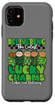 Coque pour iPhone 11 L'infirmière L&D de St Patrick livre le trèfle porte-bonheur