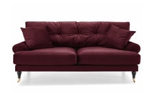 Andrew Fløyelssofa 2-seter - Lilla/Krom Howard sofa Lilla