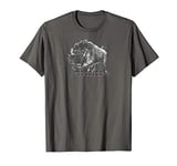 American Buffalo Soldier Charcoal & Red T-Shirt