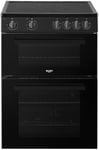 Bush B60TCBX 60cm Twin Electric Cooker - Black