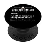 Bibliophile Definition - Funny Book Lover PopSockets PopGrip Interchangeable