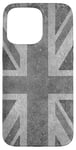 Coque pour iPhone 15 Pro Max Drapeau britannique Union Jack de l'Angleterre dans un style vieilli