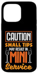 Coque pour iPhone 14 Pro Max Mini service amusant pour barman