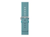 Apple 38mm Woven Nylon Band - Bracelet de montre pour montre intelligente - 125 - 195 mm - bleu sous-marin - pour Watch Hermès Series 7, Hermès Series 9, Nike Series 7, Series 10, Series 8, Series 9