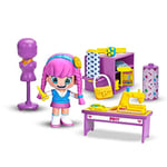 Pinypon - by PINY, Classe Fashion, playset scène Design de Mode et Accessoires comme la série Piny Institute of New York, 1 Figurine de Michelle, pour garçons et Filles à partir de 4 Ans, célèbre