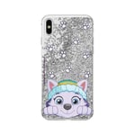 ERT GROUP Original PAW Patrol TPU Case for iPhone X, iPhone XS, Liquid Silicone Cover, Flexible and Slim, Protective for Screen, Shockproof and Anti-Scratch Phone Case Silver