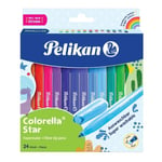 PELIKAN huopakynät, Colorella Star, pyöreät, 24 väriä