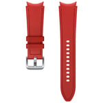 Bracelet Hybride en cuir pour G Watch Series 4/4 Classic/5/5 Pro/6/6 Classic 130mm, M/L Rouge Samsung - Neuf