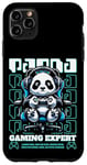 Coque pour iPhone 11 Pro Max Graphique de jeu Panda Gamer pour hommes, garçons, femmes, enfants