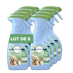 Febreze Désodorisant Textile, Éliminateur D’odeurs D’animaux, 8x500ML, La Technologie OdourClear Élimine Les Odeurs De Vos Textiles Pour Ne Laisser Qu’un Parfum Frais