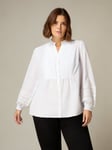 Live Unlimited Womens White Pintuck Blouse - Size 12 UK