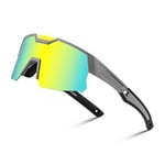 FEISEDY Lunettes de Vélo Enfants Polarisées Jeunesse Sport Lunettes de Soleil 8-16 Ans Baseball Lunettes de Sport Protection UV400 Garçons Filles B0093