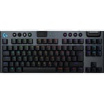 Logitech G915 X LIGHTSPEED TKL - lågt proffilt gamingtangentbord, linjära brytare, svart