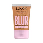 NYX Professional Makeup Fond de Teint Effet Flouté Bare With Me Blur, Couvrance Moyenne, Fini Mat Naturel, Niacinamide, Matcha & Glycérine, Hydratation Jusqu'A 12H, Teinte : Golden Light (08)