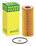 MANN-FILTER HU 721/4 x Oil Filter - CARS + TRANSPORTERS, Yellow