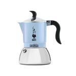 Bialetti, Moka Fiammetta Induction 2 Tasses Bleu Cafetière Adapte La Induction