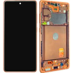 Complete Block Samsung Galaxy S20 FE 4G LCD Screen Original Touchscreen Orange