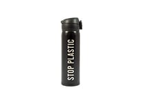 fisura. - Gourde de Sport en Acier Inoxydable. Bouteille Thermos isolée pour Une Boisson Froide Pendant 24 Heures et Une Boisson Chaude Pendant 12 Heures. 500 ML. sans BPA. Blanc. (Noir et Blanc)