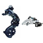 SHIMANOSHIMANO 7 and 8-Speed Altus Derailleur - Multi-Colour & Altus 7/8 Speed MTB Hybrid Front Mech Gear Derailleur FDM310SHIMANO