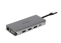 Plusonic USB-C Docking Adapter 8 in1 with HDMI/VGA/LAN/USB