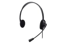 Manhattan 179850 hovedtelefoner/headset Ledningsført Kontor/Callcenter USB Type-A Sort