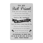 Gezxin Friend Gifts for Men Boys- Happy Birthday Friend Card for Male- Personalised Mans Best Friend Christmas Xmas Valentines Father's Day Presents