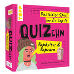 TOPP QUIZehn – Pop Culture & Popcorn Le Jeu rusé pour Le Top 10e Jeu de fête avec 100 Questions de Quiz erronées pour Geeks, Nerds et Junkies de série