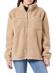 Champion Women's Rochester 1919 Outdoor W-Polar Y/D Lamb Effect Full Zip Hooded Sweatshirt, Sand Brown, M