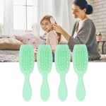 (Light Green)4pcs Deep Cleansing Shampoo Brush Soft Silicone Reduce Itching