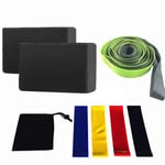 Xinllm Resistance Band Elastiband Résistance Band Set L'équipement d'exercice pour La Maison Bandes de Fitness Résistance Excersize Bandes Résistance Bande Black,500mm