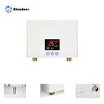 Chauffe eau électrique,mewmewcat Chauffe-Eau Instantané 3KW Mini Chauffe-Eau Électrique Sans Réservoir Mural avec Affichage led Réglage de la