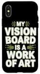 Coque pour iPhone X/XS Manifestation Vision Board Fixation d'objectifs Dream Big Visualize