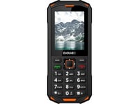 Evolveo Strongphone Z6, Vattentät Och Tålig Telefon Med Dubbla Sim-Kort, Svart-Orange