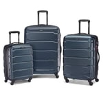 Samsonite Omni Pc Hardside Expandable Luggage, Teal, 3-Piece Set (20/24/28), Omni Pc Hardside Expandable Luggage with Spinner Wheels