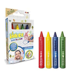 INKEE CRAZE Crayon Bain Enfant Feutre Lavable 4x Crayons pour Surface céramique Feutre de bain Jouet Bain pour Bain moussant Enfant Jouets de bain 45114