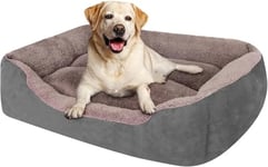 PUPPBUDD Lits pour Chiens de Taille Moyenne, lit rectangulaire Lavable Confortable et Respirant pour Animal Domestique lit orthopédique Chaud pour Chiens de Taille Moyenne