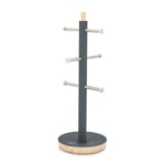 Tower Scandi 6 Cup Mug Tree Grey