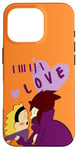 Coque pour iPhone 16 Pro anime garçons amour couple tenant l'autre avec "ninja love"