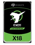 Seagate Exos X18 ST18000NM001J - Disque dur - chiffré - 18 To - interne - SATA 6Gb/s - 7200 tours/min - mémoire tampon : 256 Mo - Self-Encrypting Drive (SED)