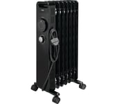 LOGIK L15OFR20 Portable Oil-filled Radiator - Black, Black