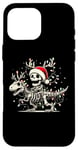 Coque pour iPhone 16 Pro Max Skeleton Riding Dinosaur T rex Funny Kids Boys Christmas