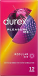 Durex Pleasure Me Ribbed and Dotted Condoms (Pack of 12)