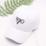 Liaiqing Casquette à visière pour homme - Printemps et été - Style décontracté - Tendance - Casquette de baseball coréenne - Hip-hop - Réglable - 100 % coton doux - Couleur : blanc