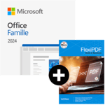 Pack Office Famille 2024 - 1 PC/mac - licence perpétuelle + FlexiPDF Home &amp; Business - 3 PC - licence perpétuelle