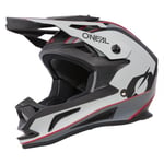 O'NEAL | Casque VTT | VTT de Descente | Norme de sécurité EN1078, Ouvertures de Ventilation pour Le Refroidissement, Coque extérieure ABS | Drop DH Helmet | Adulte | Rouge Gris | Taille S